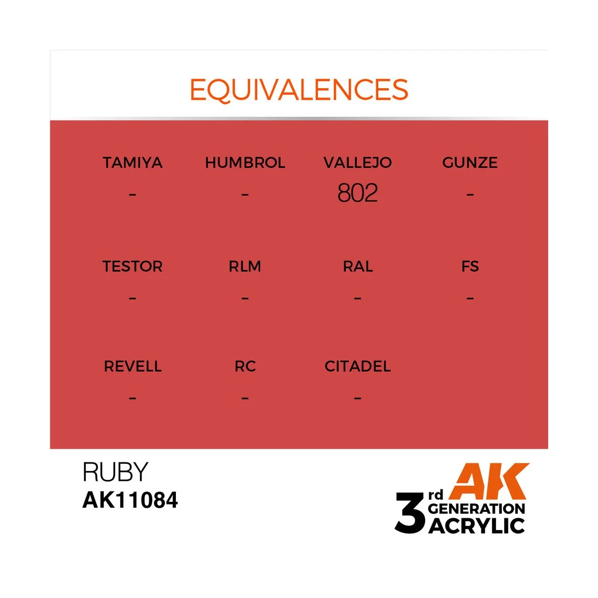 Ruby 17ml - AK Interactive AK11084