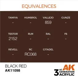 Black Red 17ml - AK Interactive AK11098 2