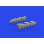 Hurricane Mk.I exhaust stacks PRINT 1/48 HOBBY BOSS, 1/48 - Eduard ...