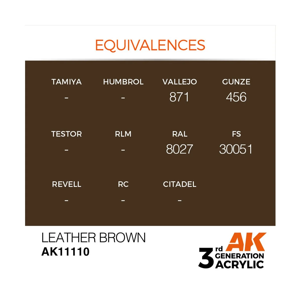 Leather Brown 17ml - AK Interactive AK11110