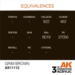 Grim Brown 17ml - AK Interactive AK11112 2
