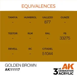 Golden Brown 17ml - AK Interactive AK11117 2