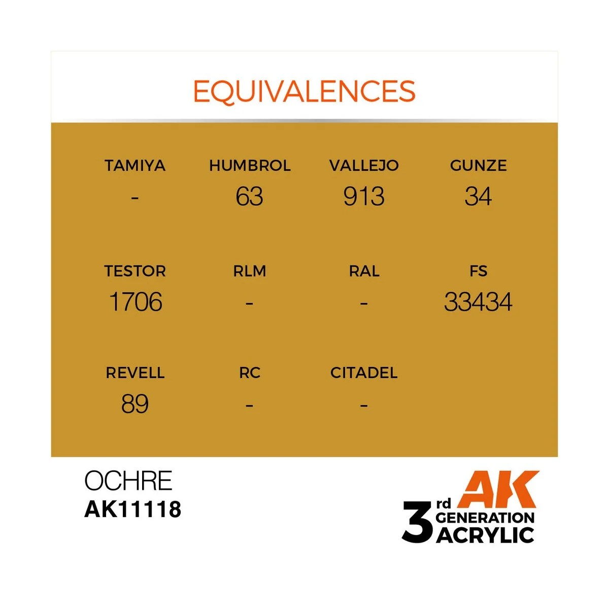 Ocher 17ml - AK Interactive AK11118