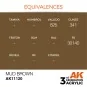 Mud Brown 17ml - AK Interactive AK11120