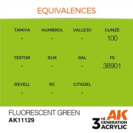 Fluorescent Green 17ml - AK Interactive AK11129