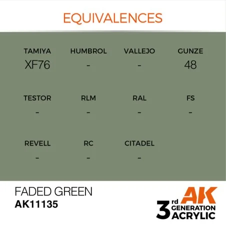 Faded Green 17ml - AK Interactive AK11135