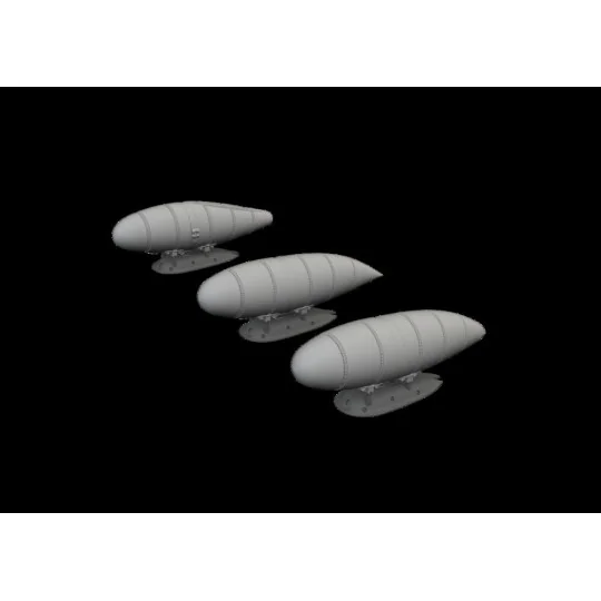 Bf 109K external fuel tanks 1/48 - Eduard Accessories 648906
