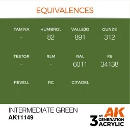 Intermediate Green 17ml - AK Interactive AK11149 2