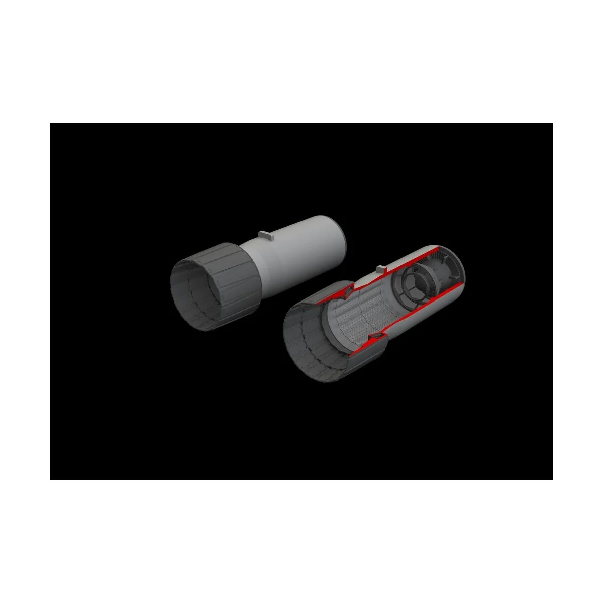 F-4E exhaust nozzles PRINT 1/48 MENG - Eduard Accessories 648908