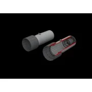 F-4E exhaust nozzles PRINT 1/48 MENG - Eduard Accessories 648908