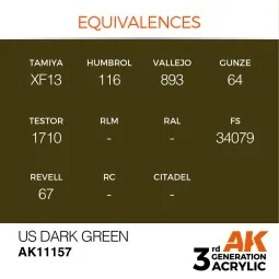US Dark Green 17ml - AK Interactive AK11157 2
