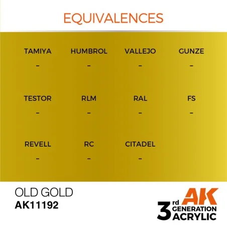 Old Gold 17ml - AK Interactive AK11192