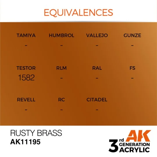 Rusty Brass 17ml - AK Interactive AK11195