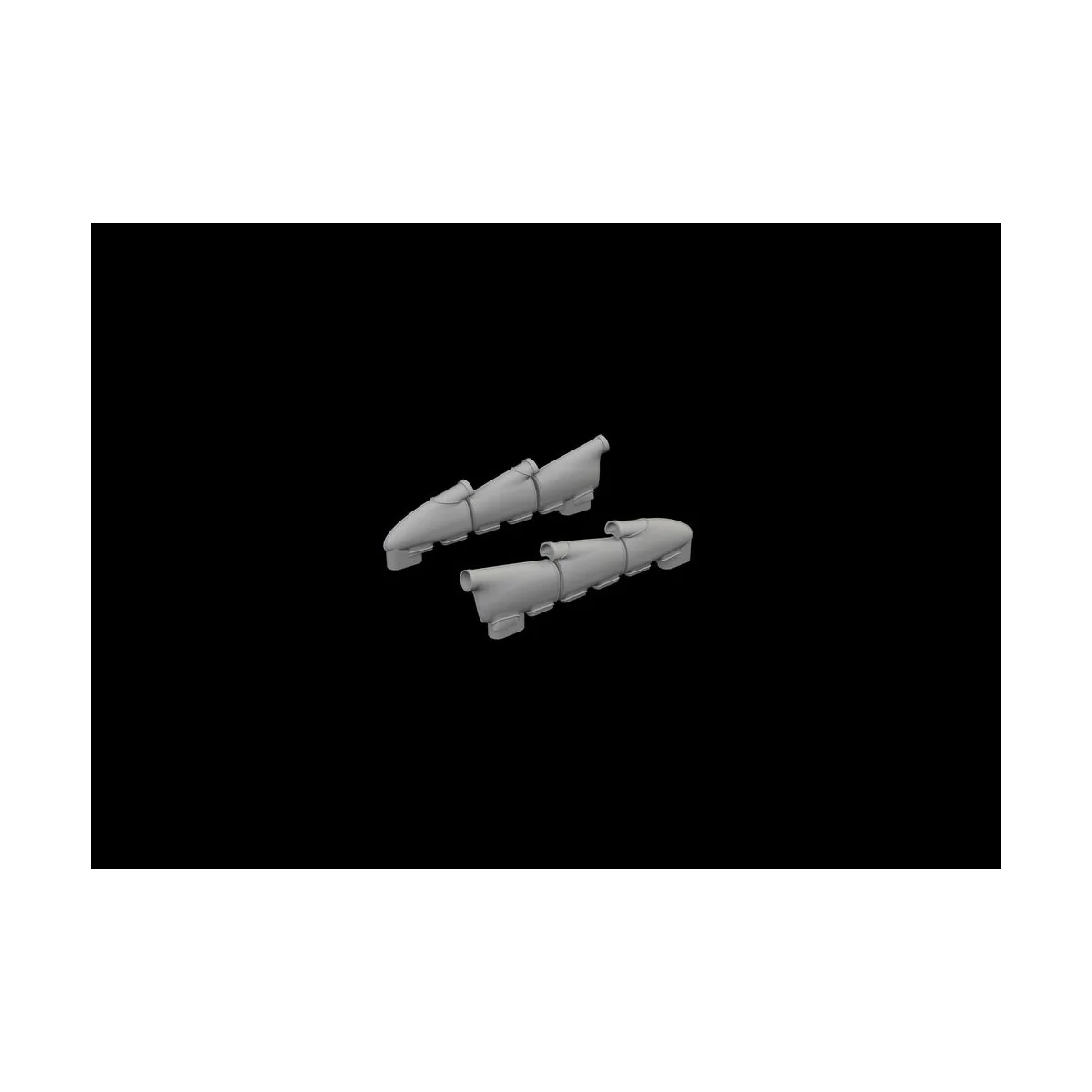 Hurricane Mk.II exhaust rounded PRINT 1/48 ARMA HOBBY - Eduard Acce...