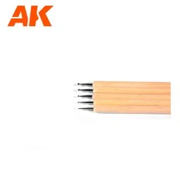 SET DE PUNZONES PARA ESCULPIR / SCULPTING BURNISHER SET - AK Intera... 2