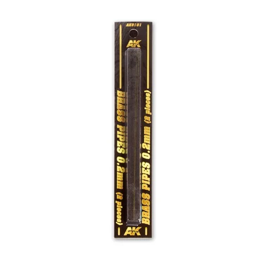 BRASS PIPES 0, 2mm, 2 units - AK Interactive AK9101