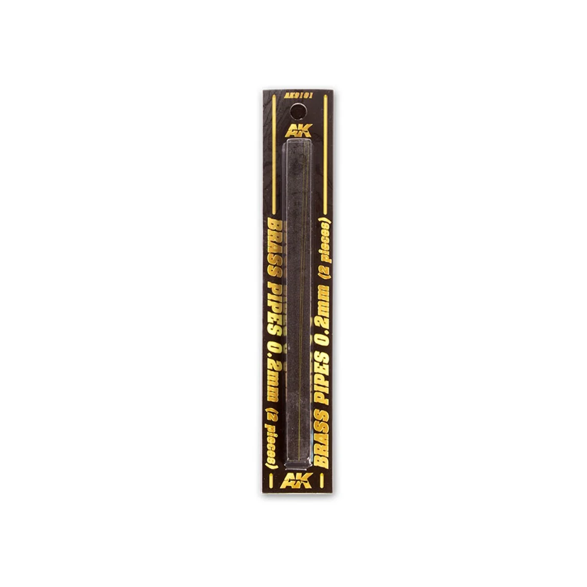 BRASS PIPES 0, 2mm, 2 units - AK Interactive AK9101