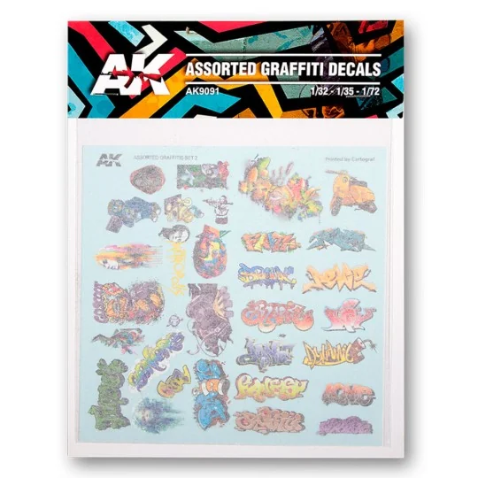 SURTIDO DE CALCAS DE GRAFFITIS - AK Interactive AK9091