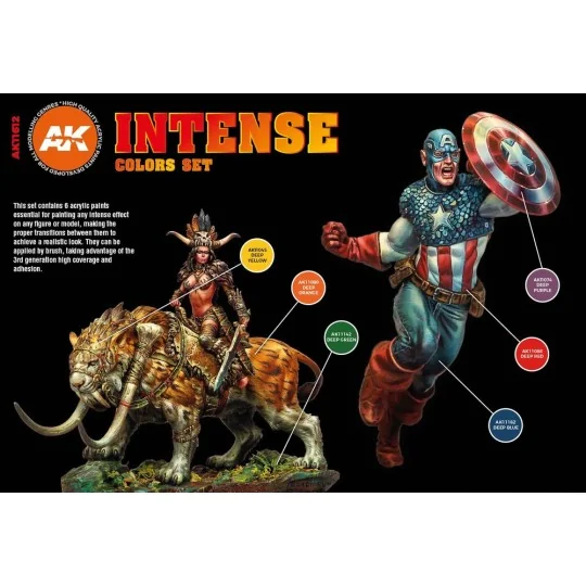 INTENSE COLORS SET - AK Interactive AK11612