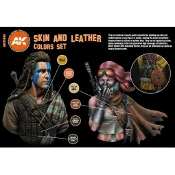 SKIN AND LEATHER COLORS SET - AK Interactive AK11613 2
