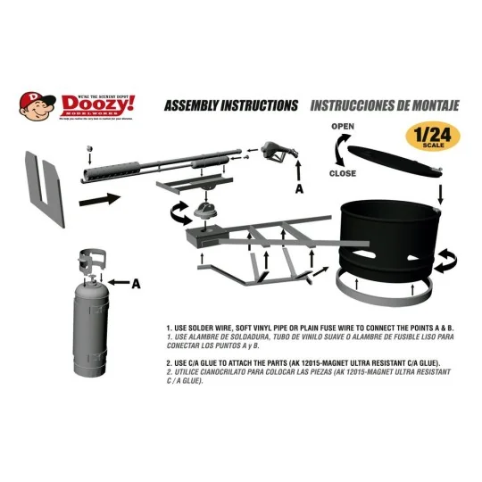 UNIVERSAL STEEL DRUM HATCH WITH FLAMETHROWER MOUNT / LANZALLAMAS PO...
