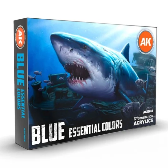 BLUE ESSENTIAL COLORS 3GEN SET - AK Interactive AK11618