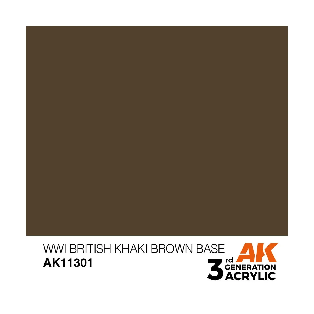 WWI British Khaki Brown Base - AK Interactive AK11301