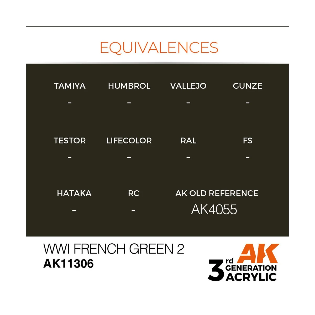 WWI French Green 2 - AK Interactive AK11306