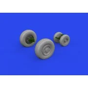 F/A-18E/F wheels 1/48 HASEGAWA - Eduard Accessories 648932