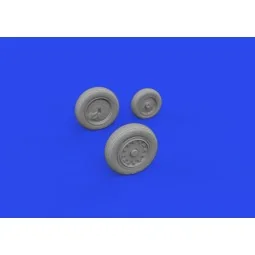 J-35 Draken wheels Type 1 1/48 HASEGAWA - Eduard Accessories 648934