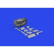 P-38J left engine PRINT 1/48 TAMIYA, 1/48 - Eduard Accessories 648936