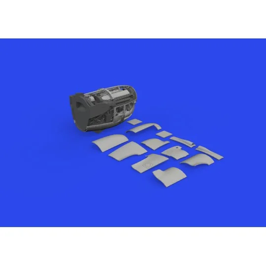 P-38J left engine PRINT 1/48 TAMIYA, 1/48 - Eduard Accessories 648936