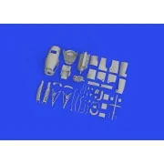 P-38J left engine PRINT 1/48 TAMIYA, 1/48 - Eduard Accessories 648936