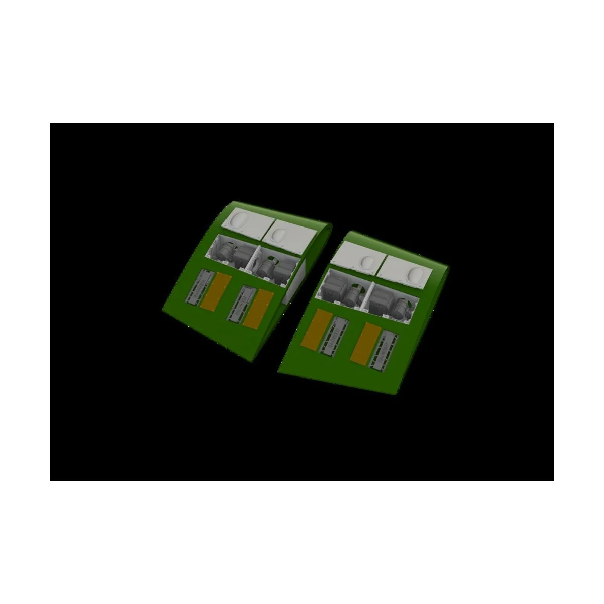 Hurricane Mk.II gun bays PRINT 1/48 - Eduard Accessories 648938