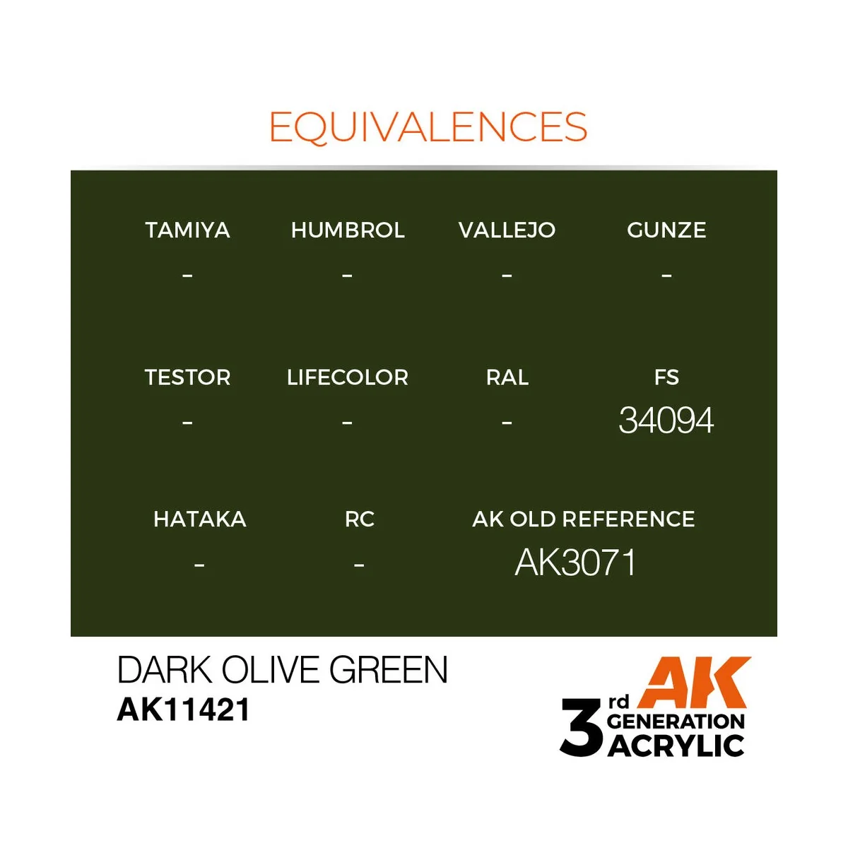 Dark Olive Green - AK Interactive AK11421