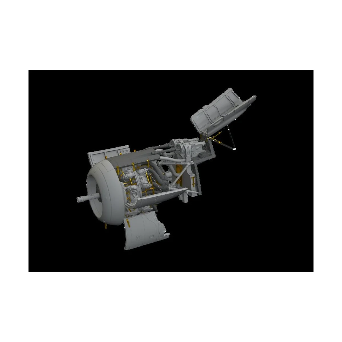 Fw 190A-7 engine & fuselage guns 1/48 - Eduard Accessories 648941