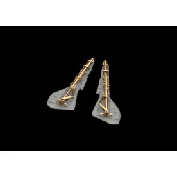 Fw 190A-7 undercarriage legs BRONZE, 1/48 - Eduard Accessories 648942