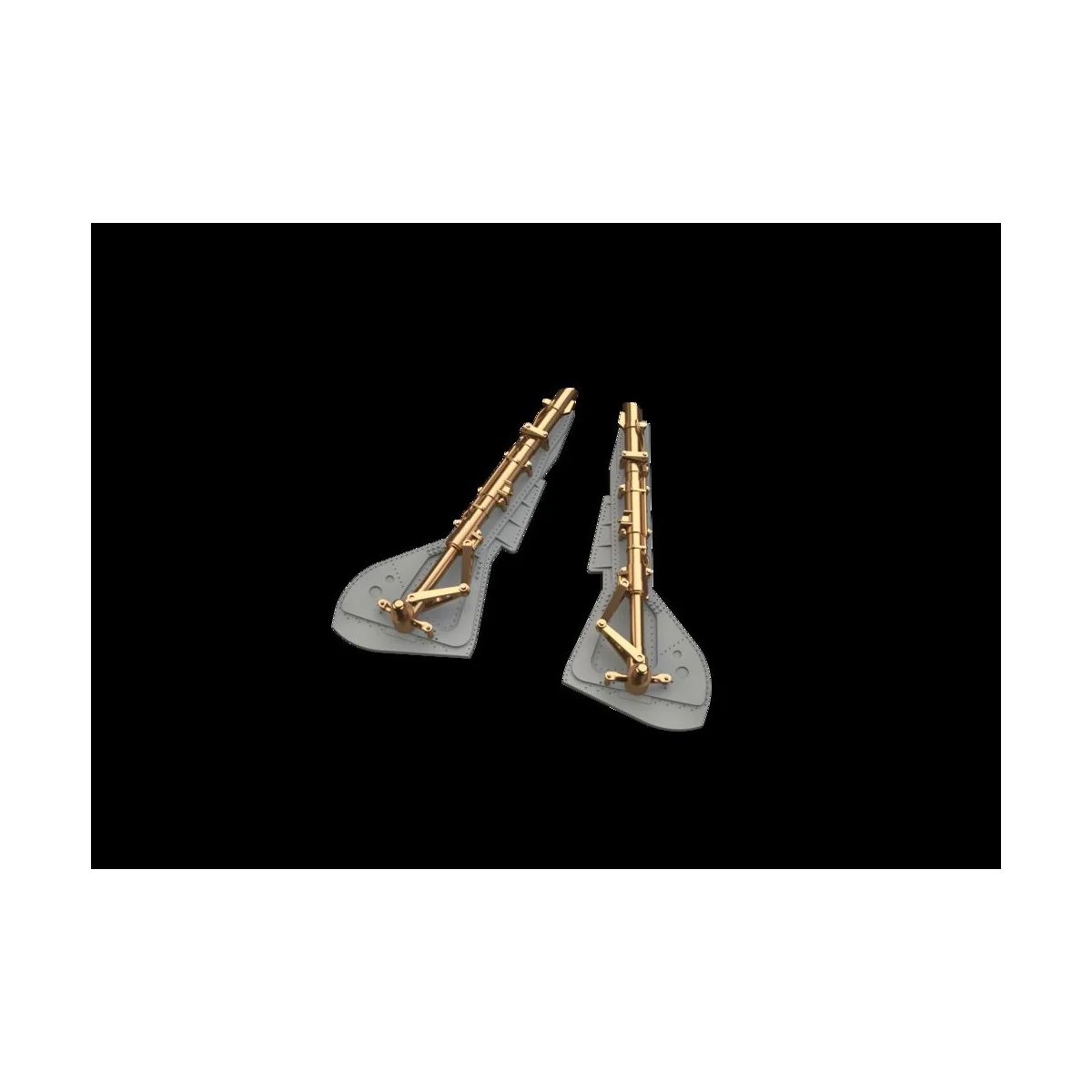Fw 190A-7 undercarriage legs BRONZE 1/48 - Eduard Accessories 648942