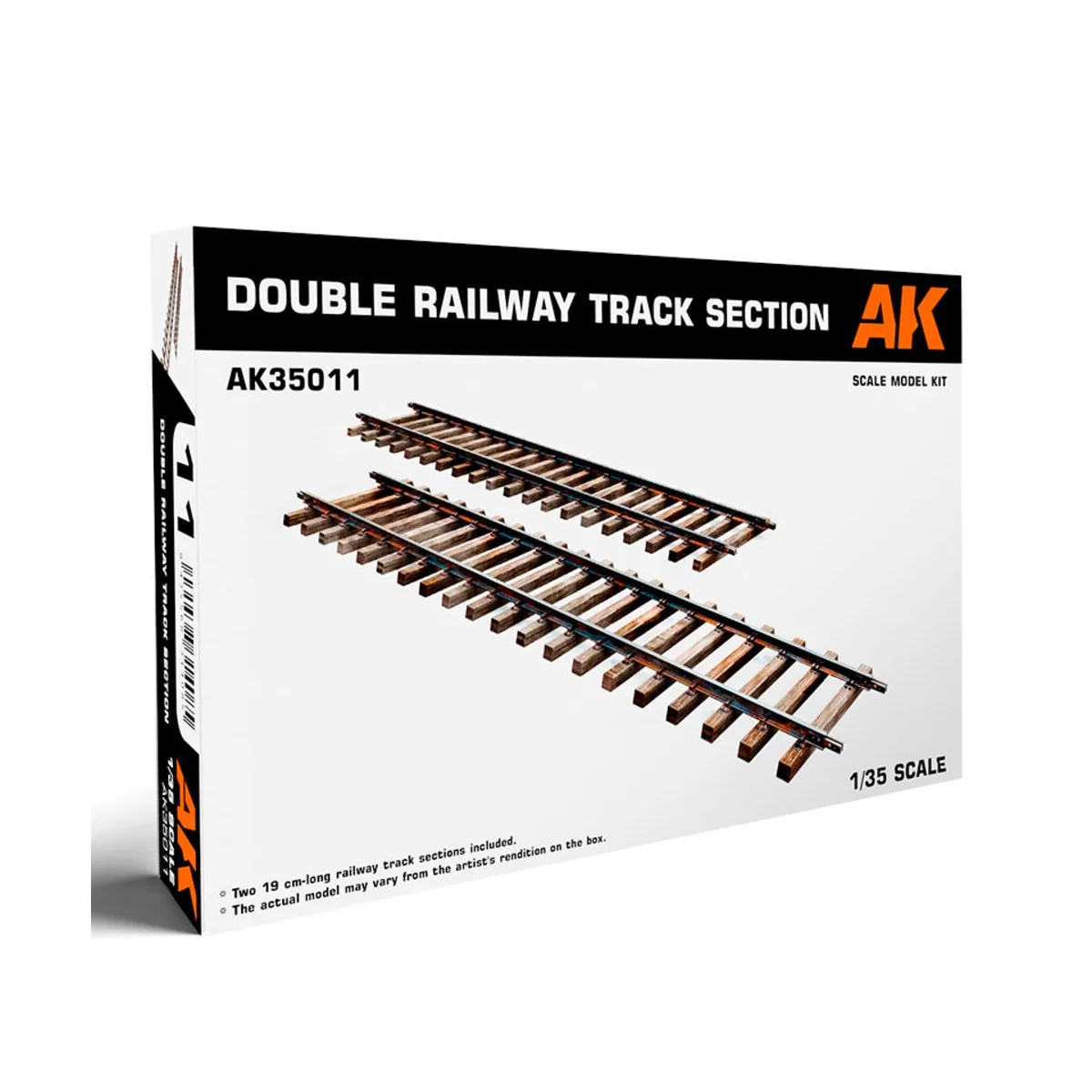 DOUBLE RAILWAY TRACK SECTION, 1/35 - AK Interactive AK35011