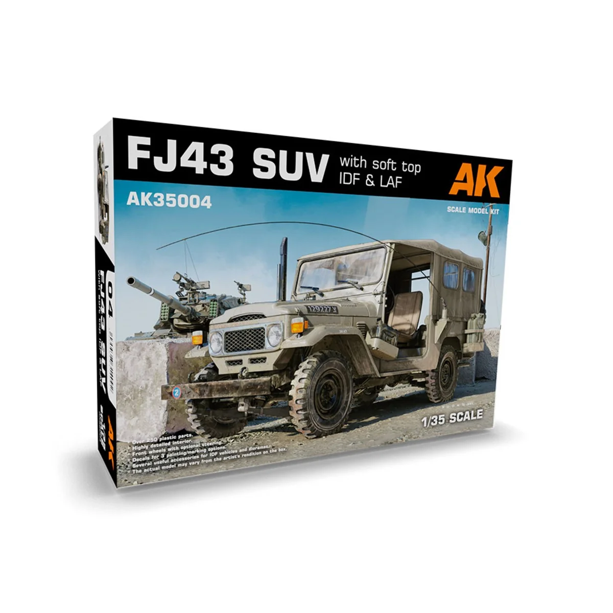 FJ43 SUV with Soft top IDF & LAF, 1/35 - AK Interactive AK35004