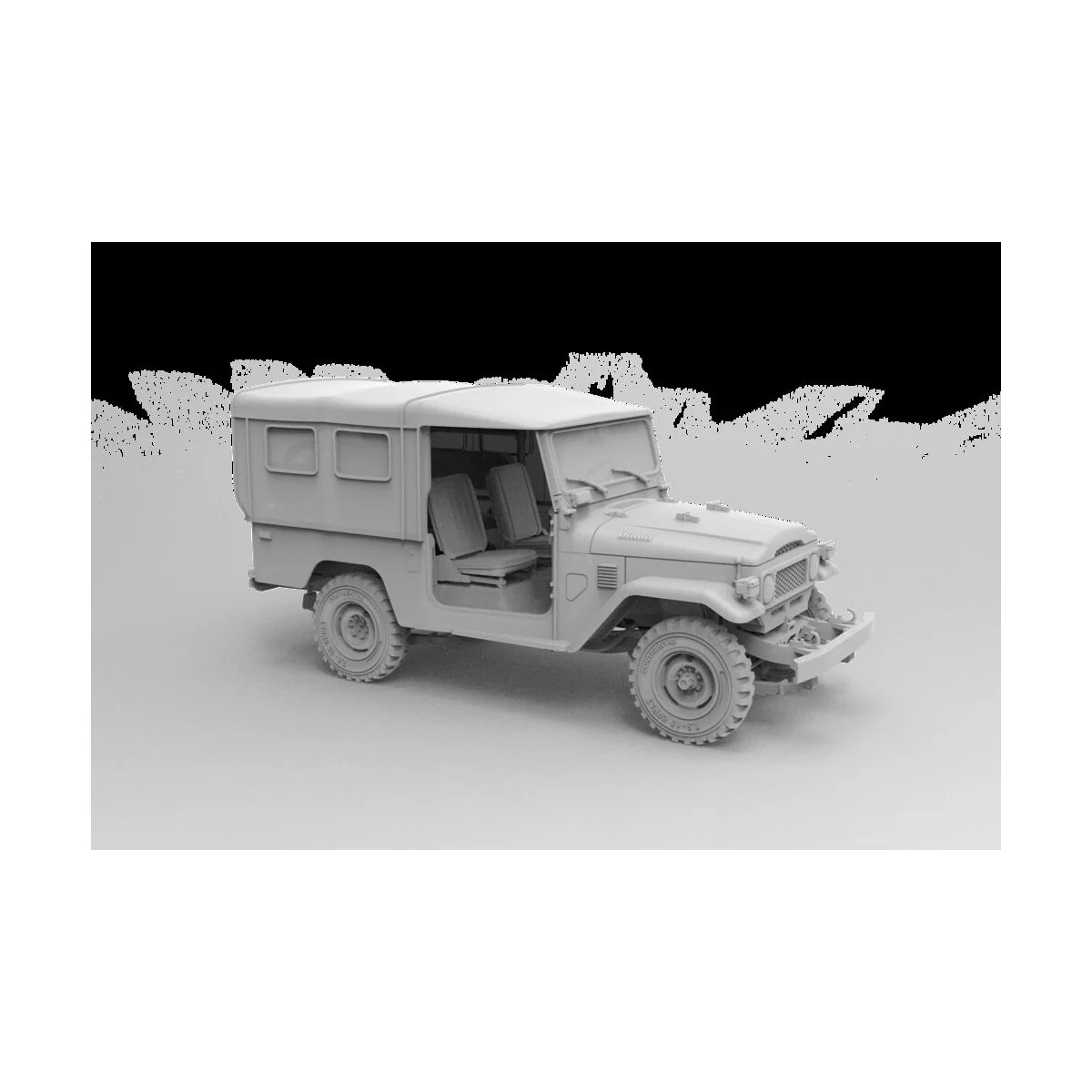 FJ43 SUV with Soft top IDF & LAF, 1/35 - AK Interactive AK35004