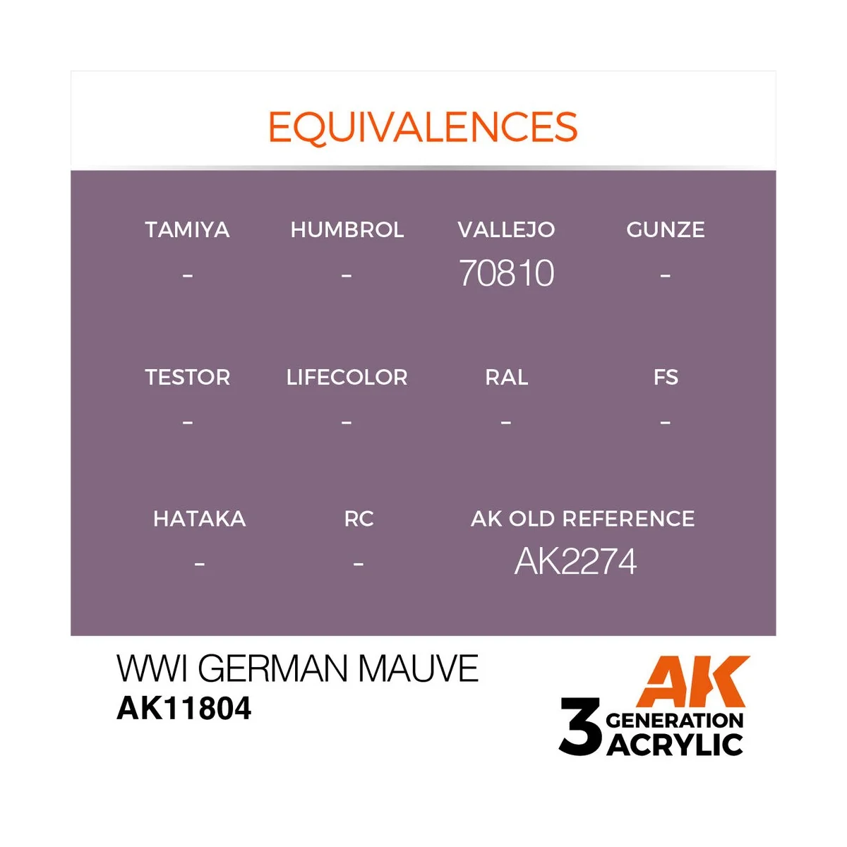 WWI German Mauve - AK Interactive AK11804