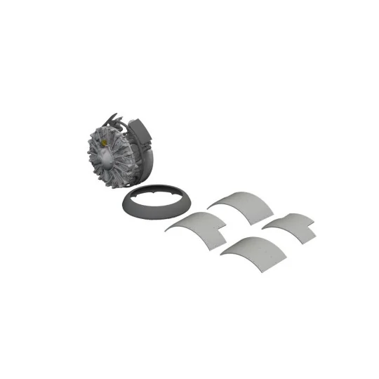 FM-2 engine PRINT, 1/48 - Eduard Accessories 648960