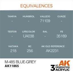 M-485 Blue-Grey - AK Interactive AK11865 2