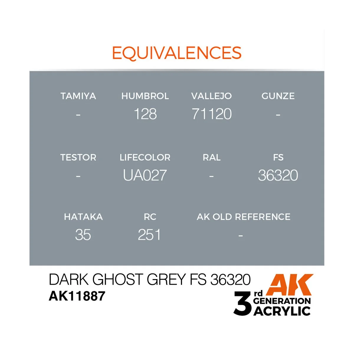 Dark Ghost Grey FS 36320 - AK Interactive AK11887
