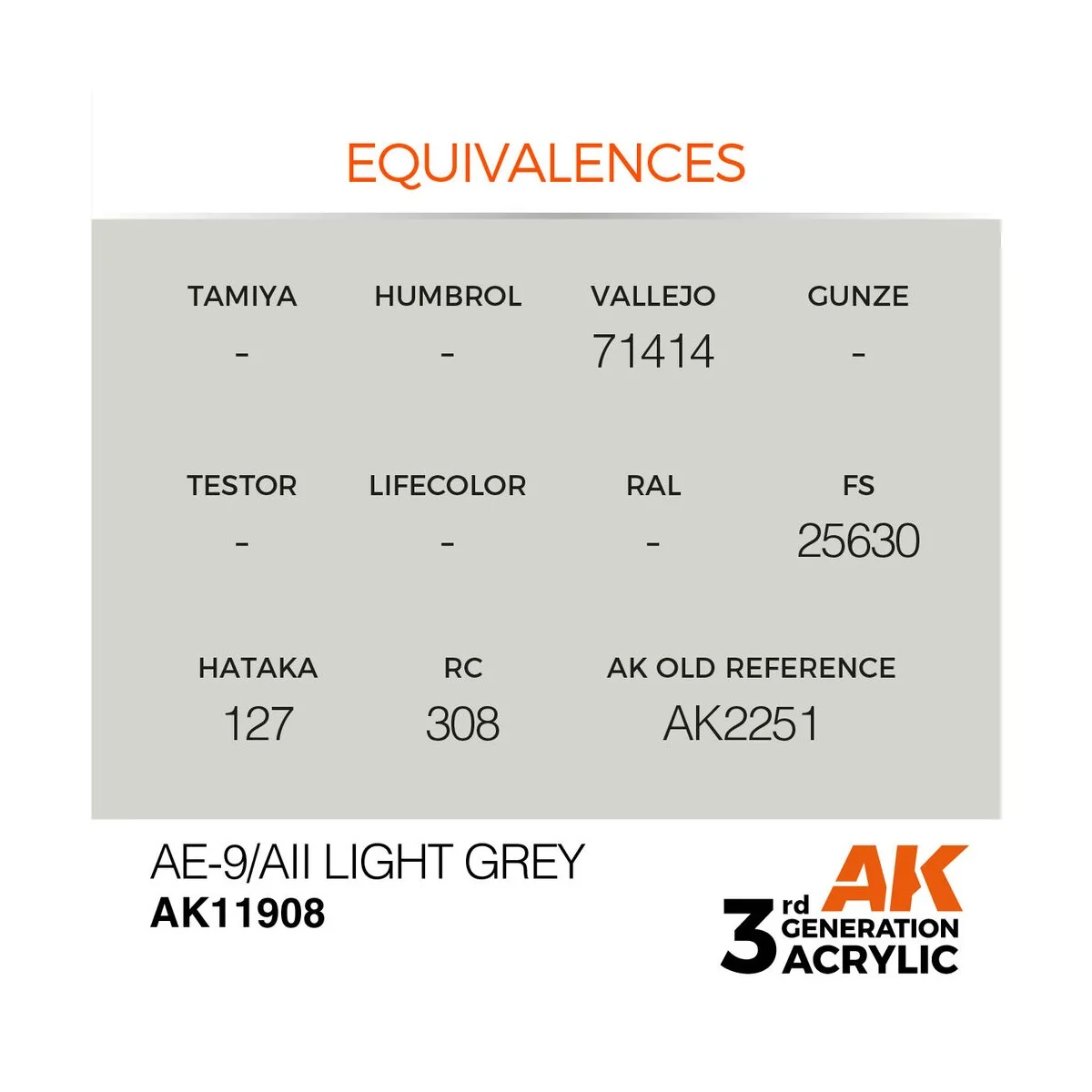 AE-9/AII Light Grey - AK Interactive AK11908