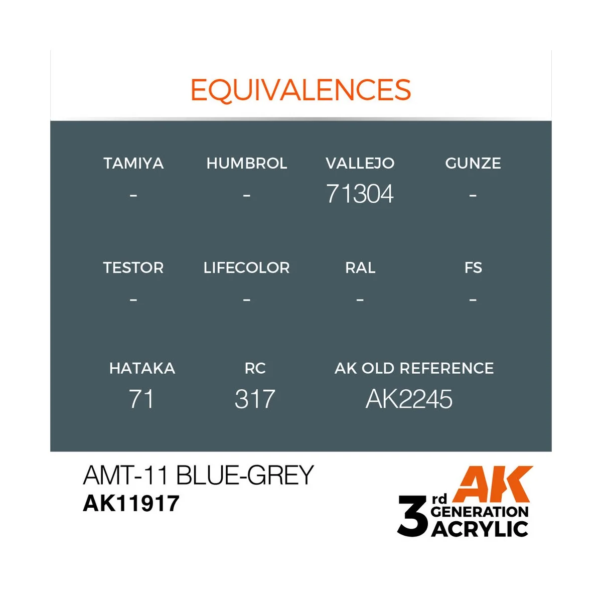 AMT-11 Blue-Grey - AK Interactive AK11917