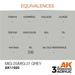 MiG-25/MiG-31 Grey - AK Interactive AK11920 2