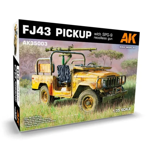 FJ43 Pickup with SPG-9. RECOILLESS GUN, 1/35 - AK Interactive AK35003