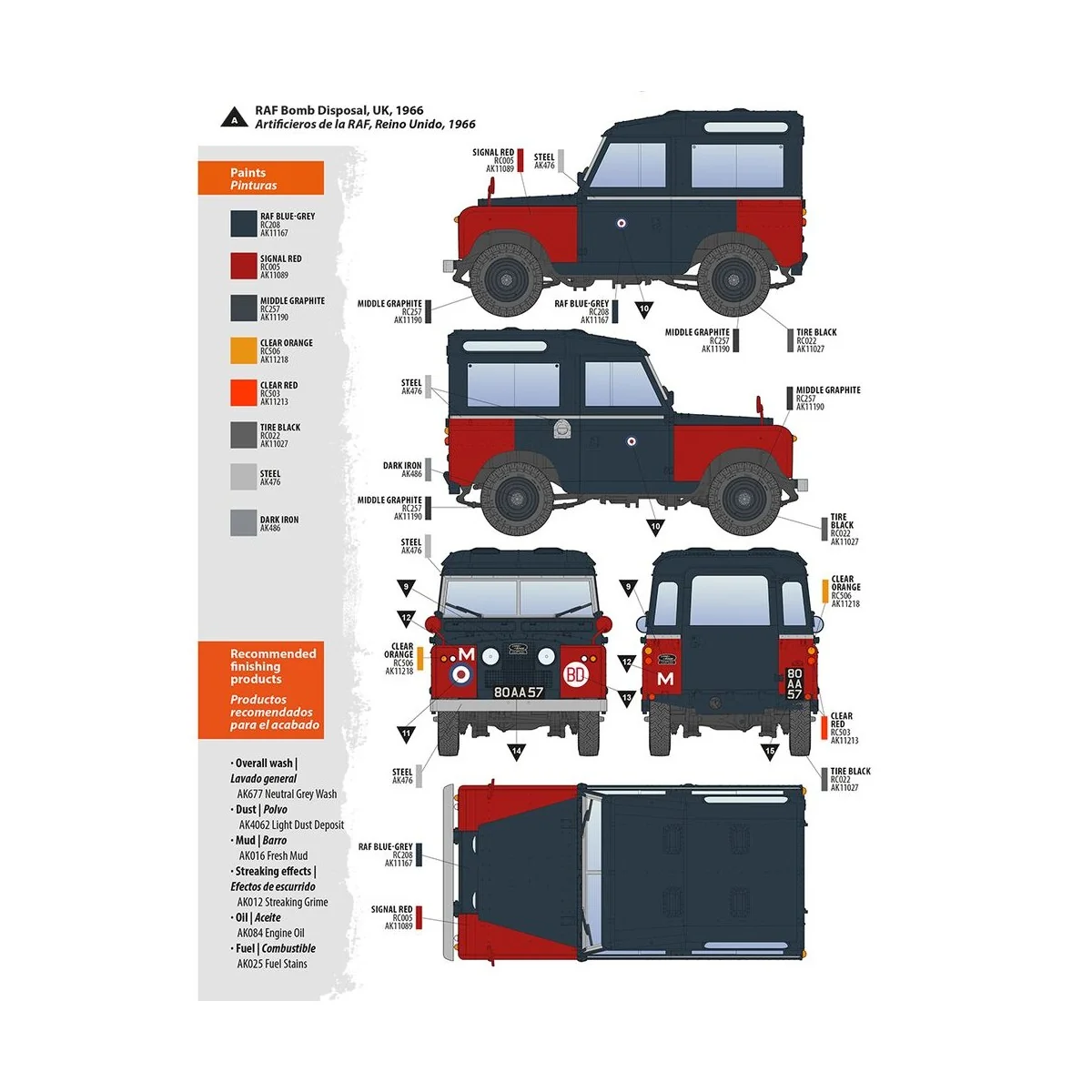 Land Rover 88 Series IIA -Station Wagon, 1/35 - AK Interactive AK35013